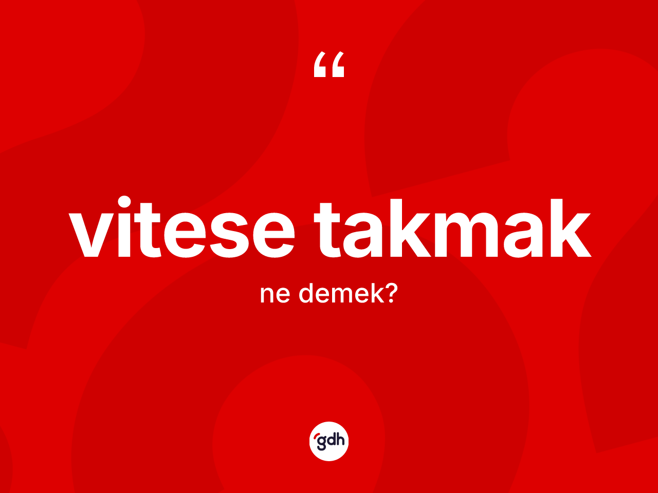 Vitese takmak ifadesi neyi anlatır? Vitese takmak ifadesinin TDK'ya göre açıklaması nedir?