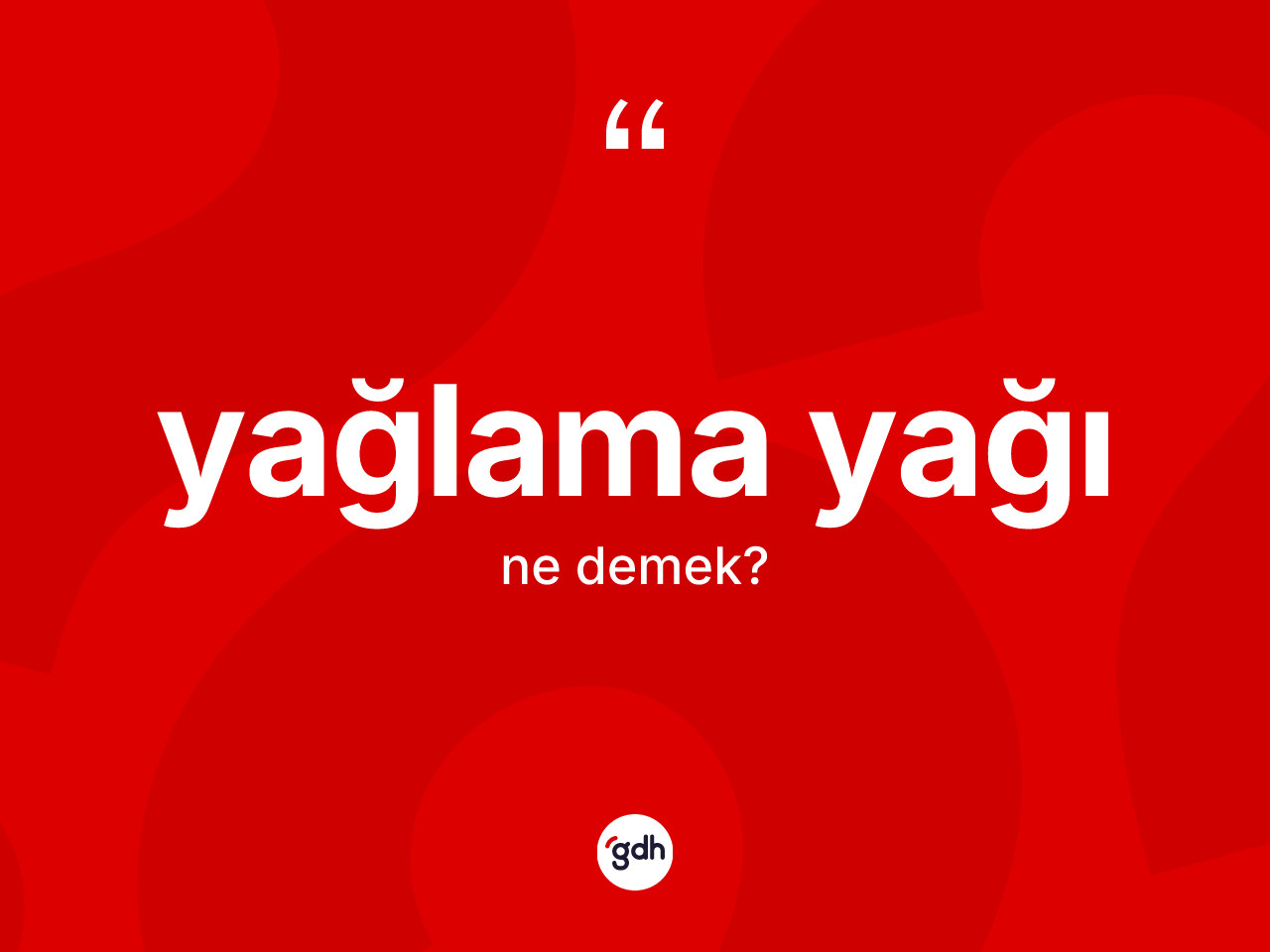Yağlama yağı kelimesi ne demek? Yağlama yağının TDK'ya göre anlamı nedir?