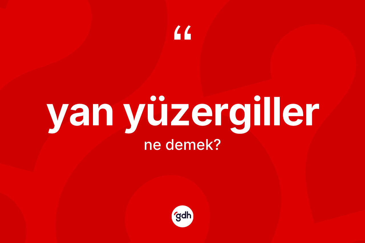Yan yüzergiller ne demek?