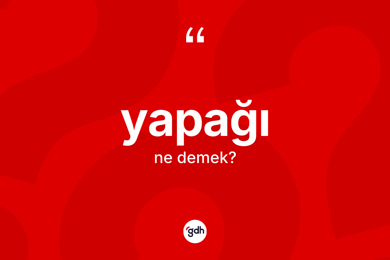 Yapağı kelimesinin tanımı nedir? Yapağının TDK'ya göre anlamı nedir?