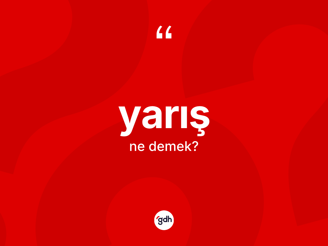 Yarış kelimesi nedir? Yarış kelimesinin TDK'ya göre açıklaması nedir?