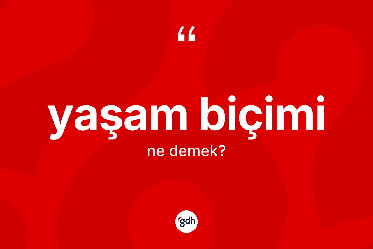 Yaşam biçimi ne demek? Yaşam biçiminin kısaca tanımı nedir?