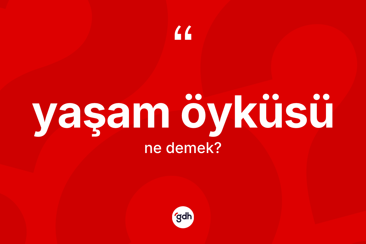 Yaşam öyküsü kelimesinin anlamı nedir? Yaşam öyküsünün kısaca tanımı nedir?