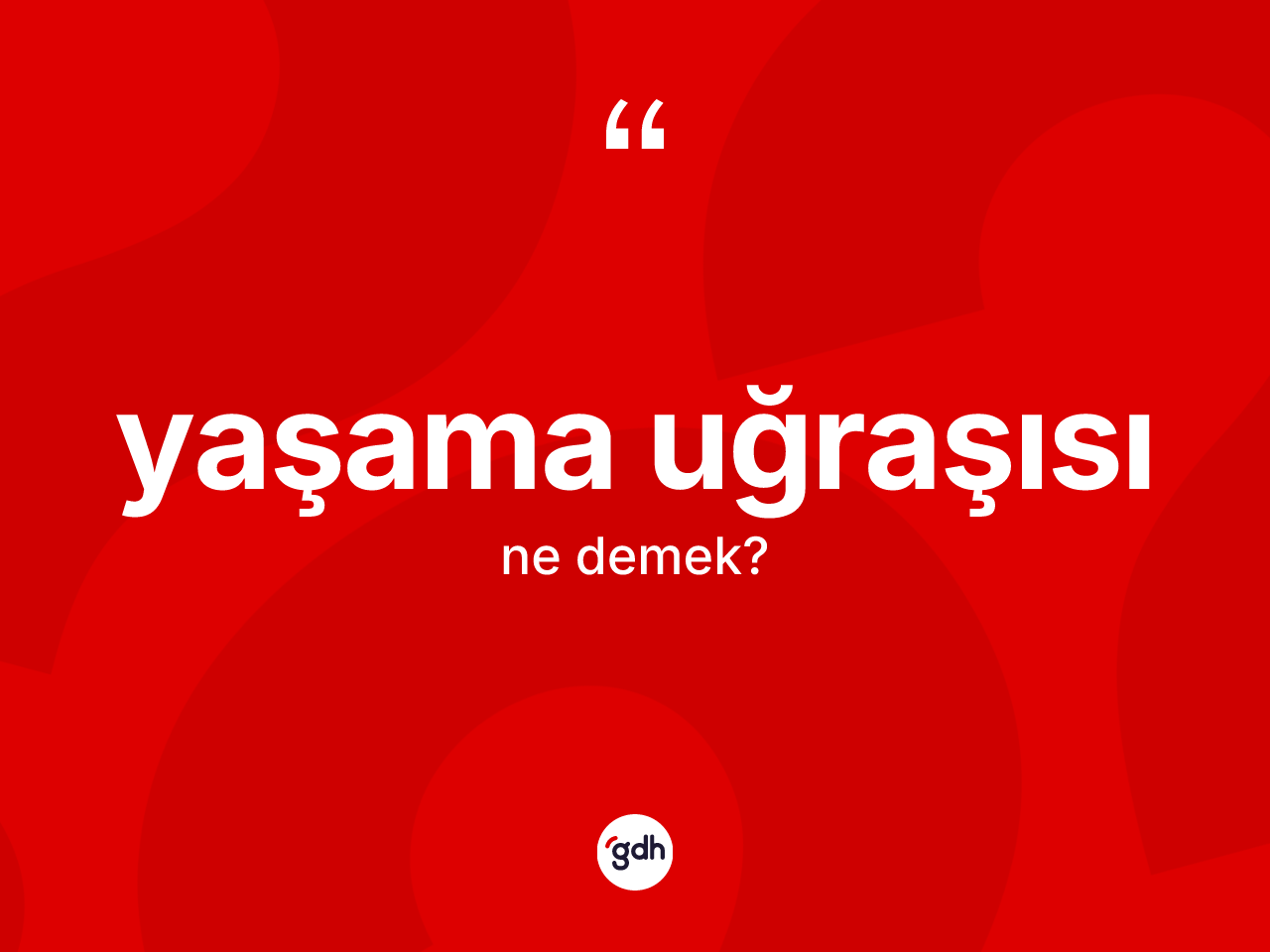Yaşama uğraşısı kelimesi ne anlama gelir? Yaşama uğraşısı kelimesinin TDK'ya göre açıklaması nedir?