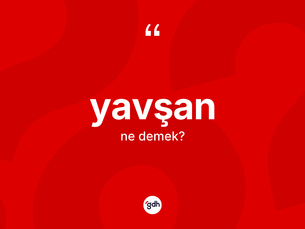Yavşan kelimesinin anlamı nedir? Yavşanın TDK'ya göre anlamı nedir?