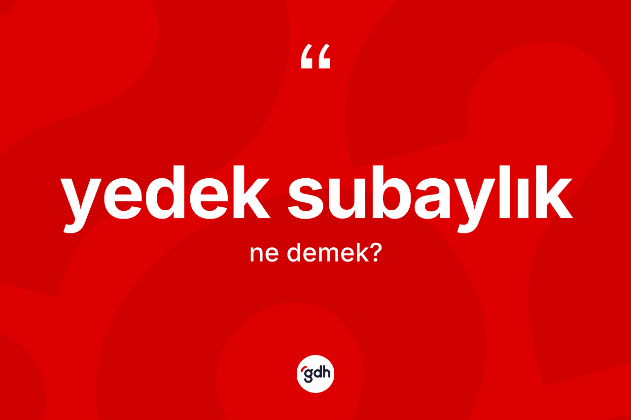 Yedek subaylık kelimesi nedir? Yedek subaylığın kısaca tanımı nedir?