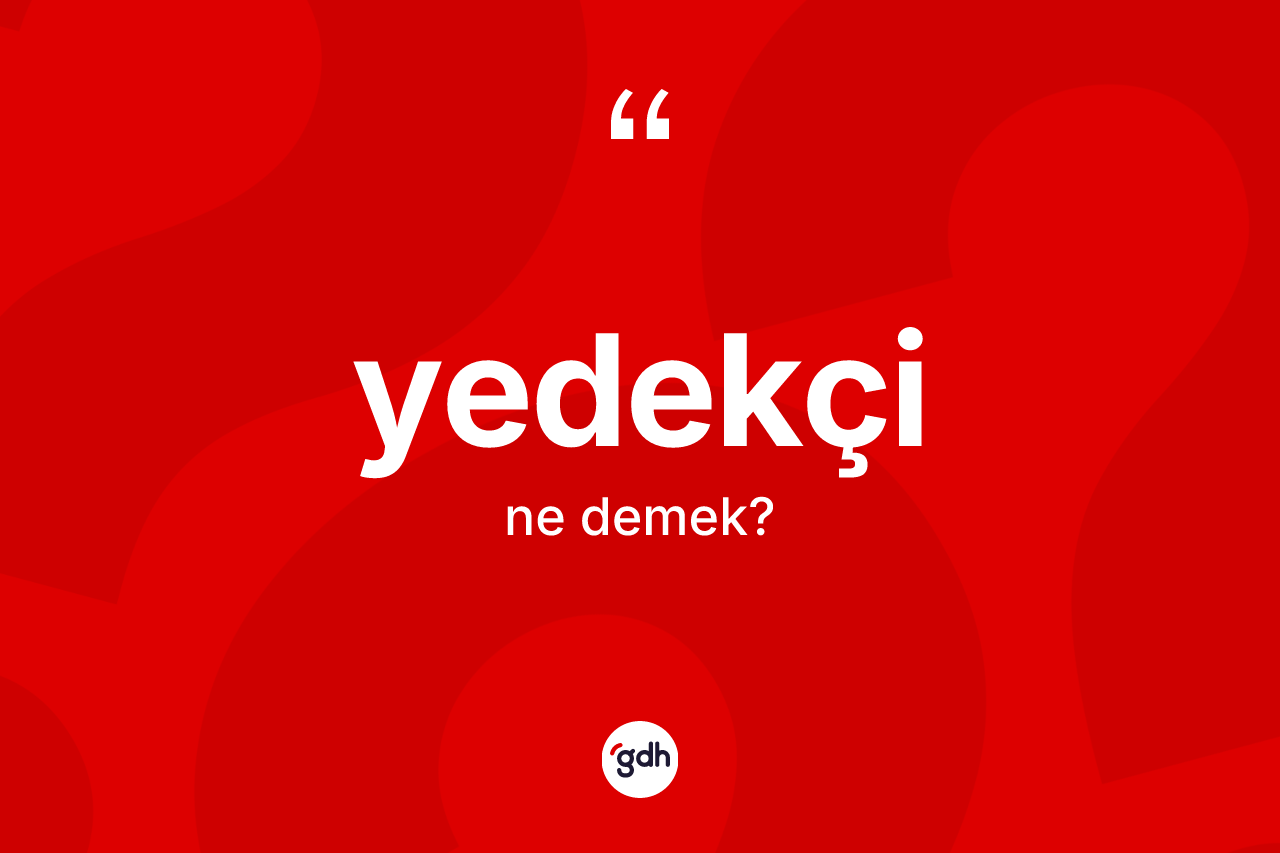 Yedekçi kelimesinin tanımı nedir? Yedekçi kelimesinin TDK anlamı nedir?