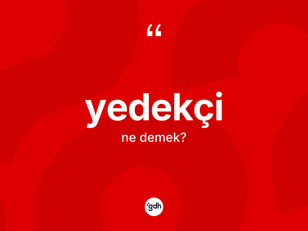 Yedekçi kelimesinin tanımı nedir? Yedekçi kelimesinin TDK anlamı nedir?