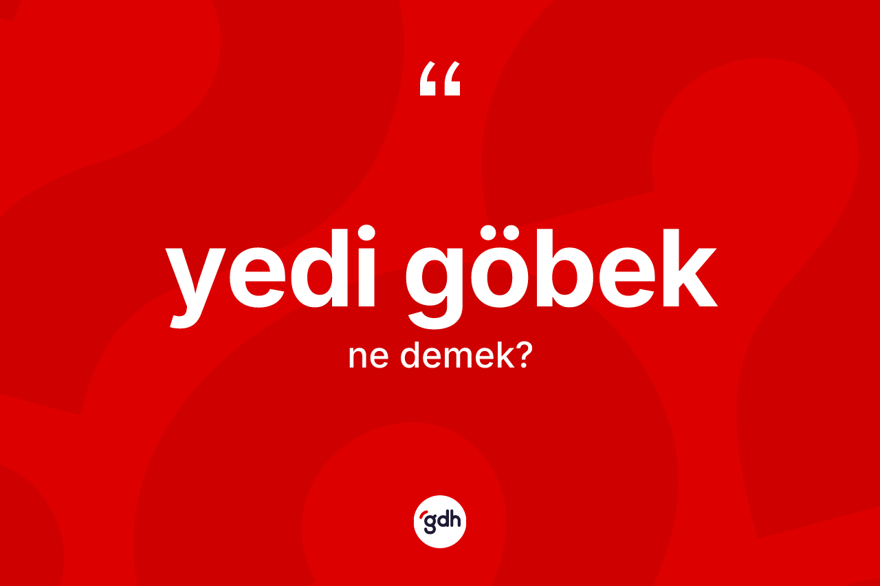 Yedi göbek kelimesinin anlamı nedir? Yedi göbeğin TDK'ya göre anlamı nedir?