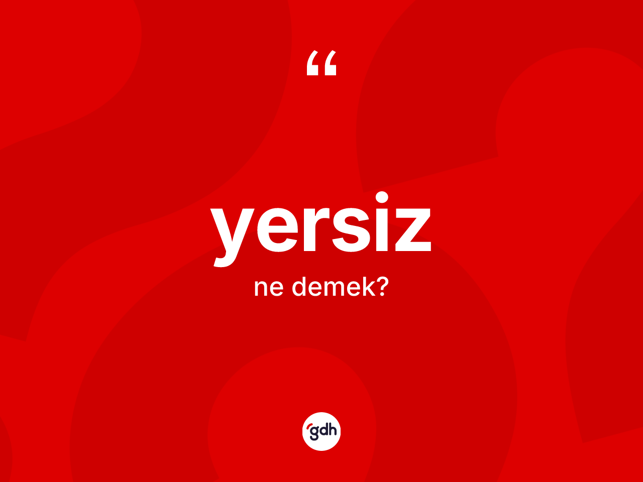 Yersiz ne demek? Yersiz kelimesinin kaç farklı anlamı var?