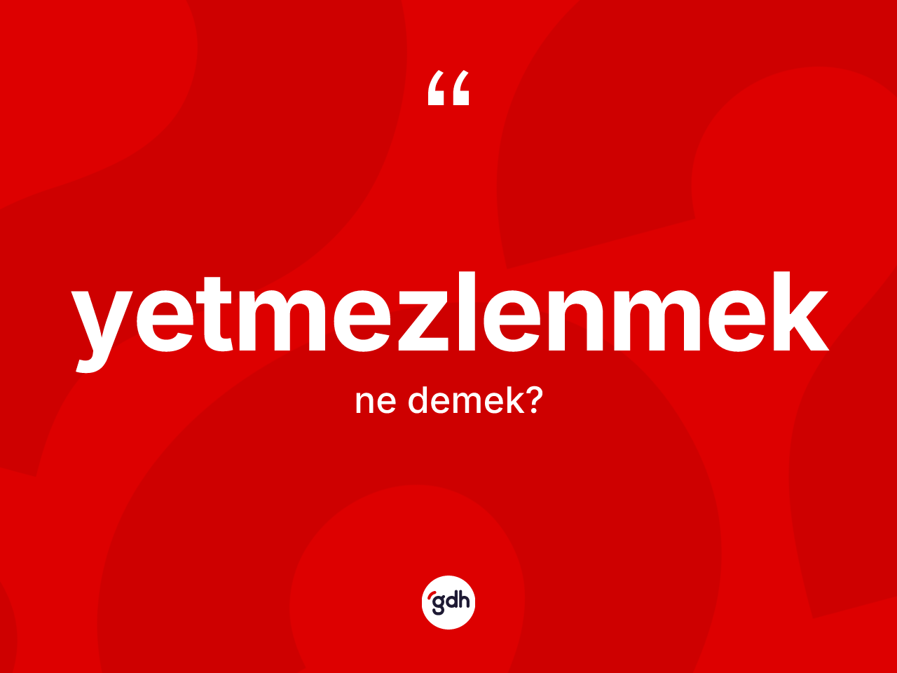 Yetmezlenmek nedir? Yetmezlenmek kelimesinin TDK anlamı nedir?