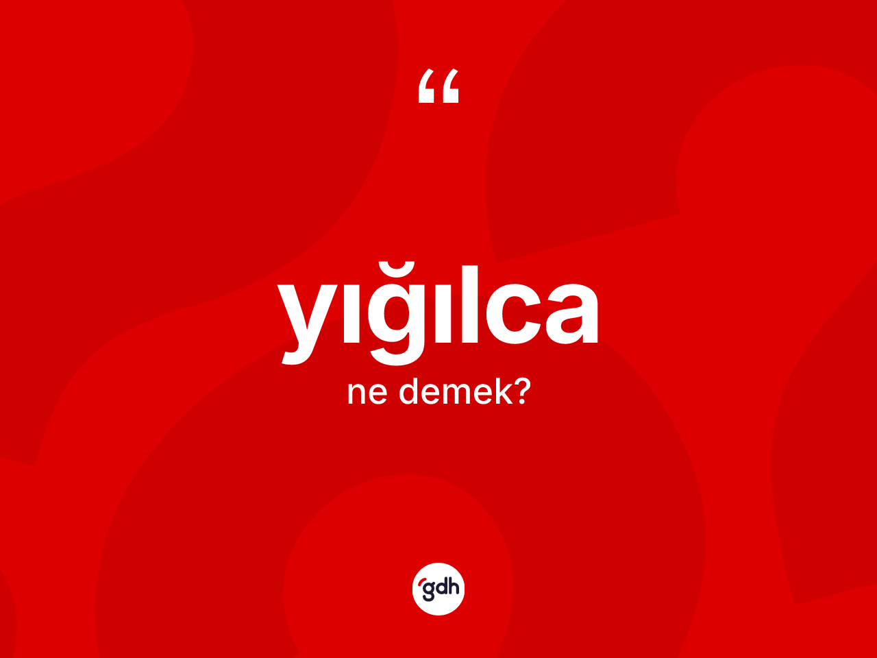 Yığılca kelimesinin tanımı nedir? Yığılca'nın TDK'ya göre anlamı nedir?