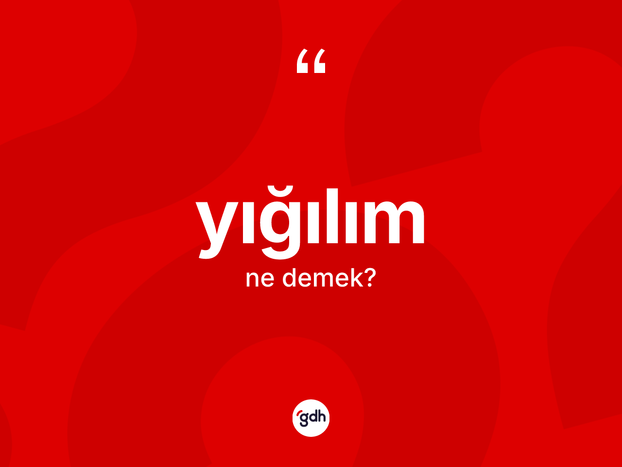Yığılım ne anlama gelir? Yığılımın TDK'ya göre anlamı nedir?