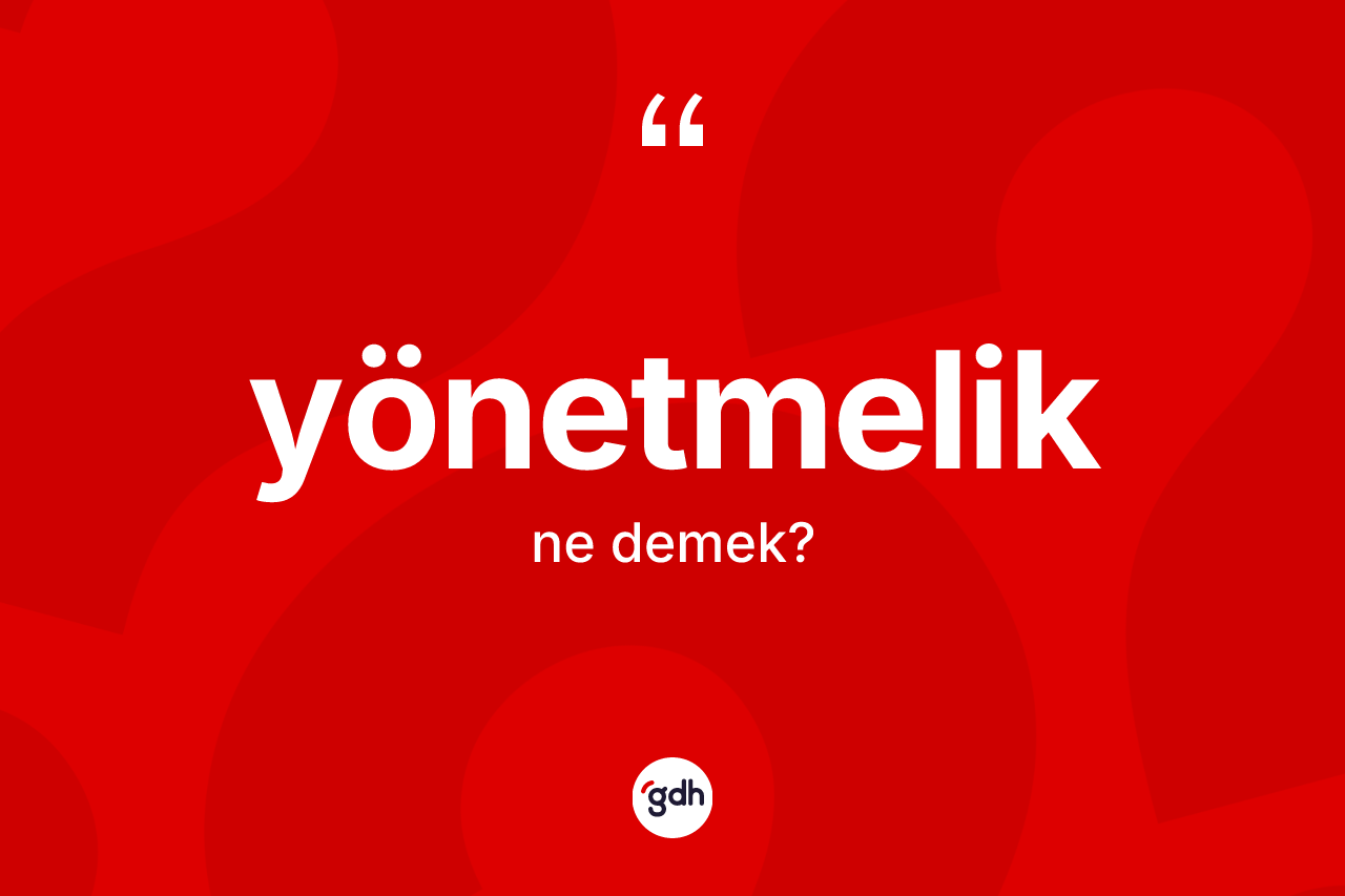 Yönetmelik kelimesinin tanımı nedir? Yönetmelik kelimesinin kaç farklı anlamı var?