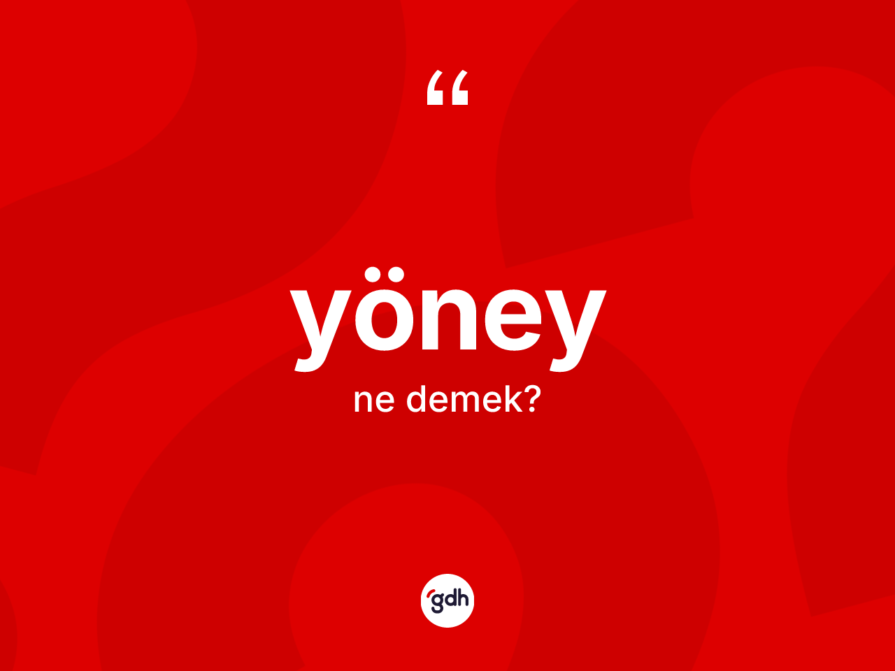 Yöney kelimesinin anlamı nedir? Yöneyin TDK'ya göre anlamı nedir?