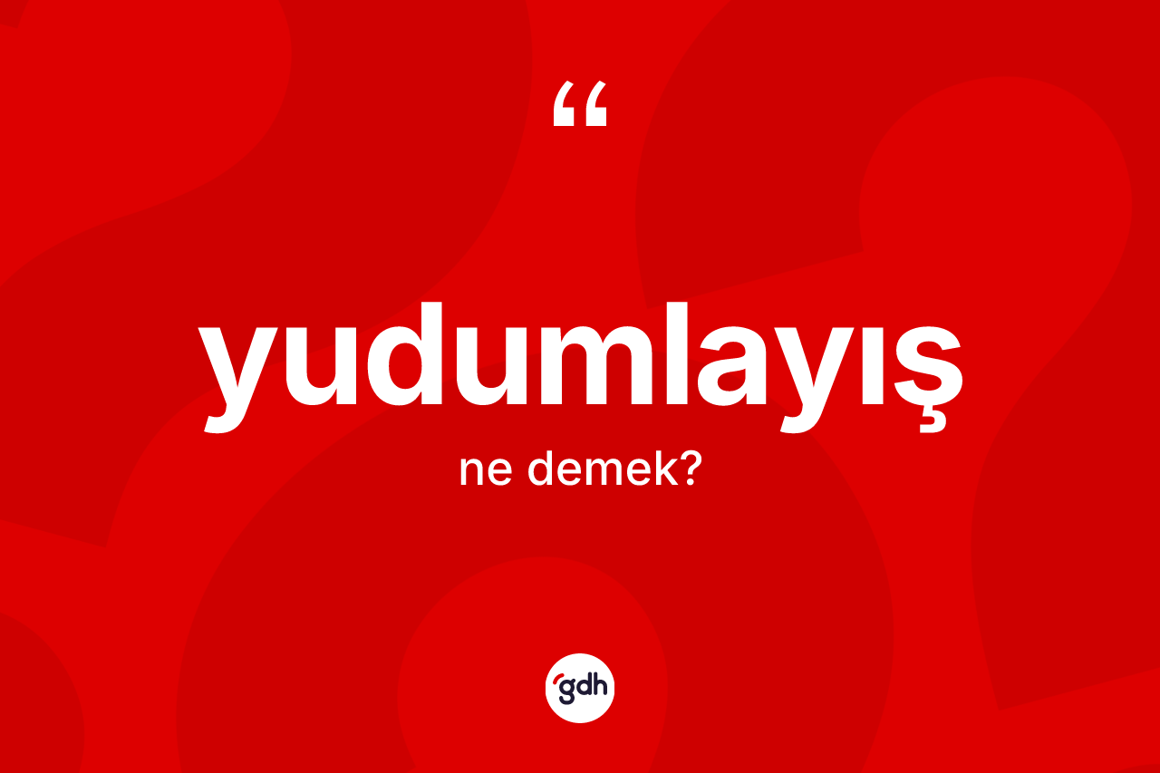 Yudumlayış kelimesinin tanımı nedir? Yudumlayış kelimesinin TDK'ya göre açıklaması nedir?