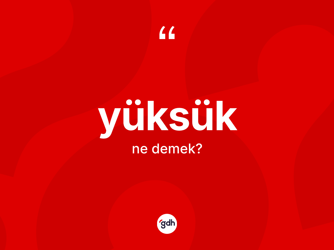 Yüksük kelimesi nedir? Yüksüğün TDK'ya göre anlamı nedir?