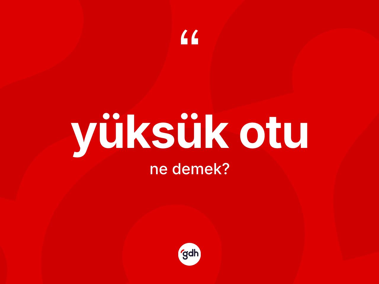 Yüksük otu kelimesi nedir? Yüksük otu kelimesinin kaç farklı anlamı var?