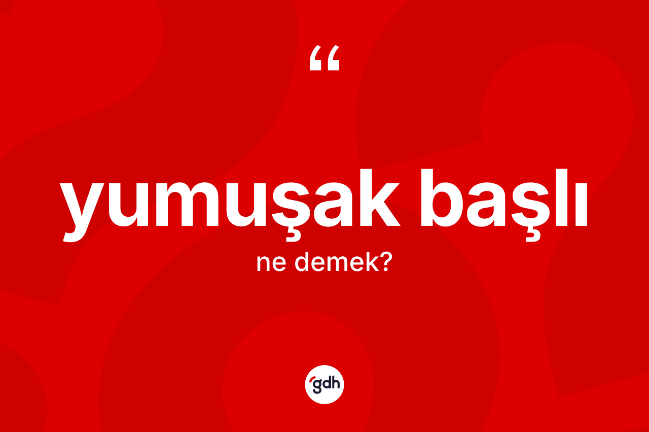 Yumuşak başlı kelimesinin tanımı nedir? Yumuşak başlı kelimesinin özellikleri nelerdir?