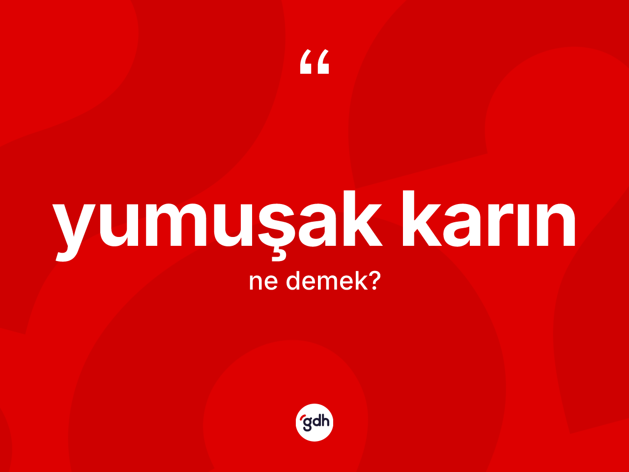 Yumuşak karın kelimesi nedir? Yumuşak karının TDK'ya göre anlamı nedir?