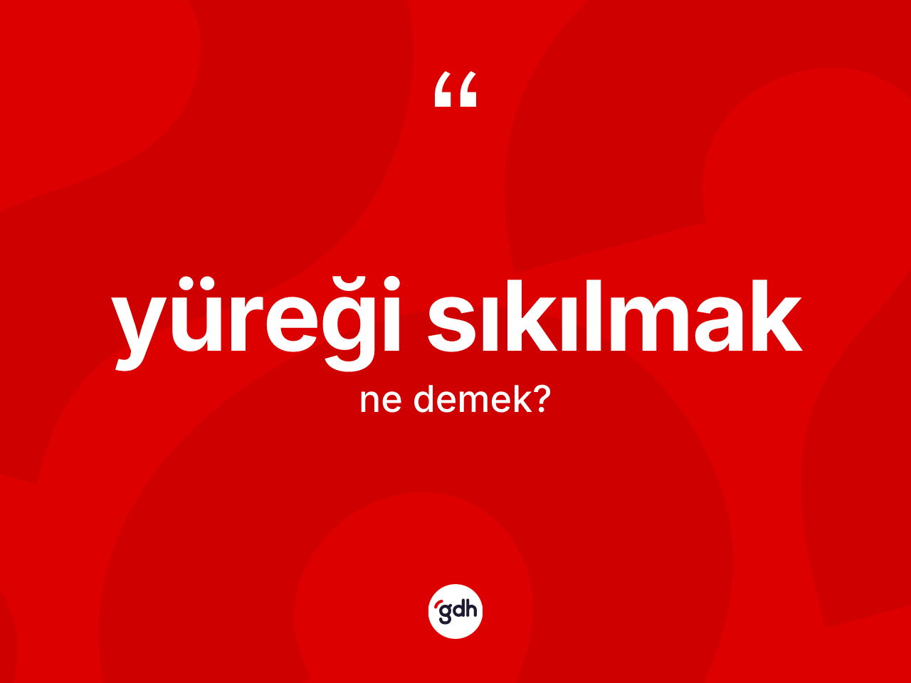 Yüreği sıkılmak sözü nedir? Yüreği sıkılmak ifadesi nerede kullanılır?