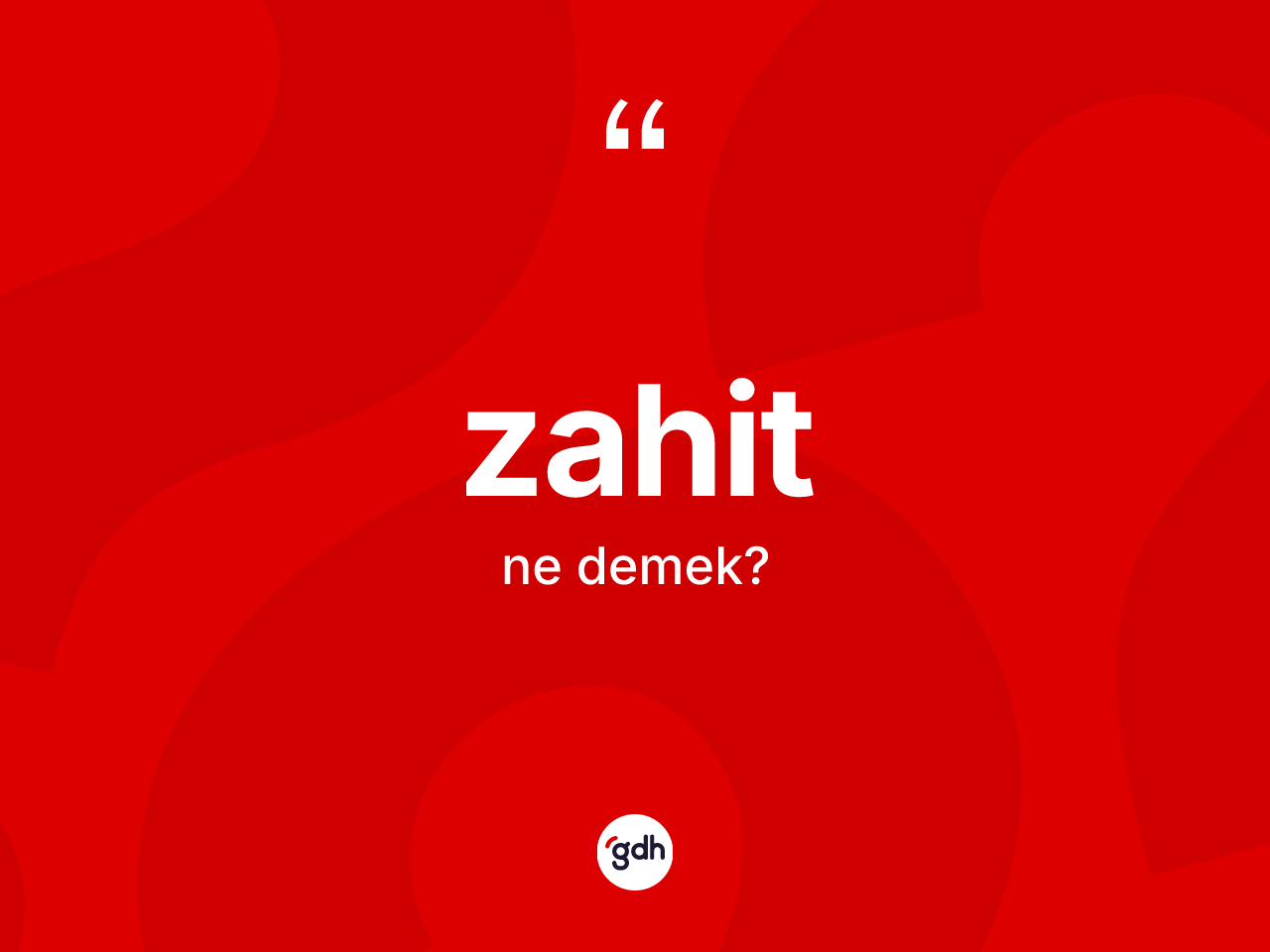 Zahit kelimesi ne demek? Zahitin kısaca tanımı nedir?