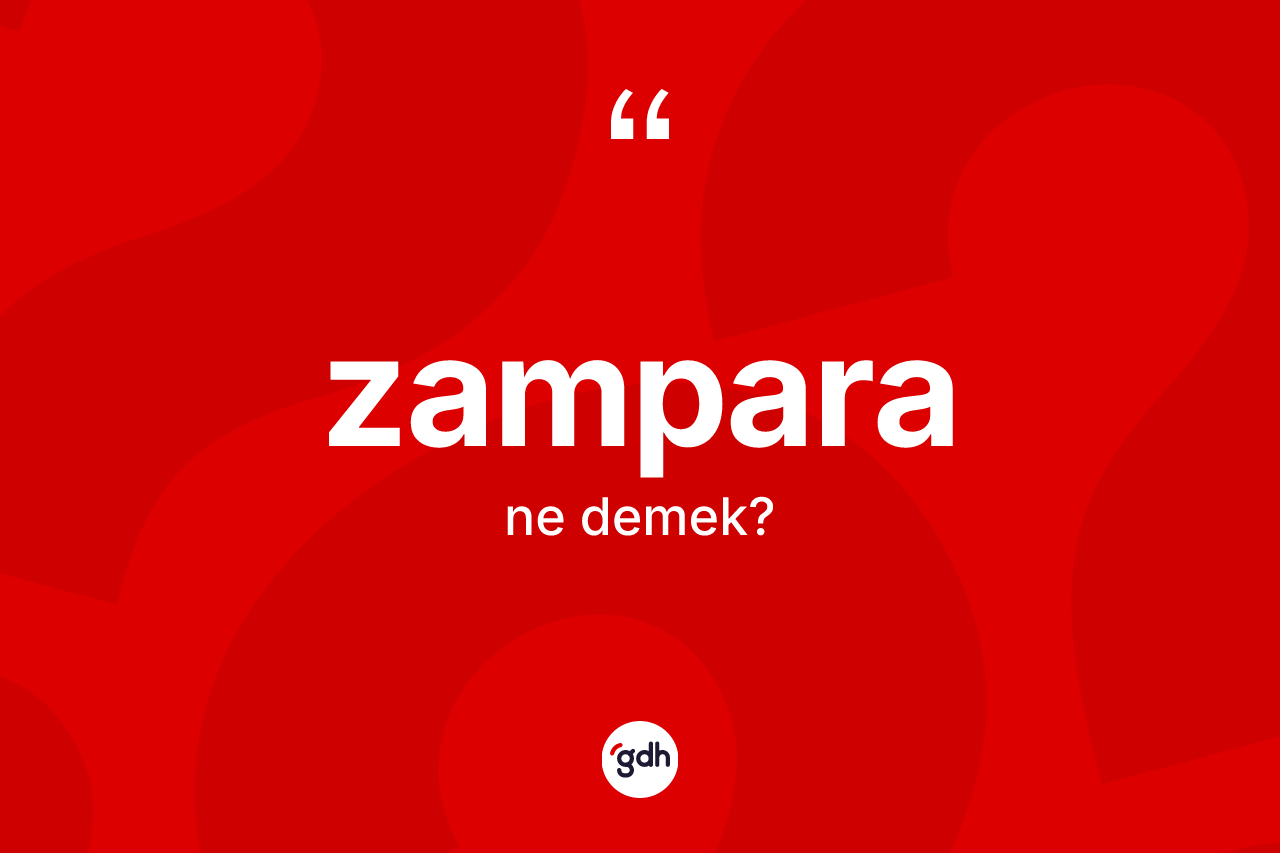 Zampara ne anlama gelir? Zampara kelimesinin kaç farklı anlamı var?