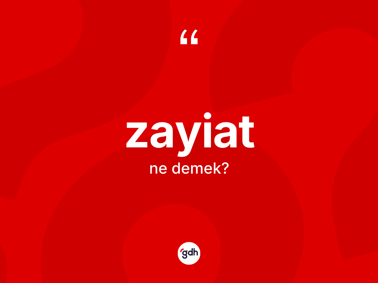 Zayiat kelimesinin anlamı nedir? Zayiatın TDK'ya göre anlamı nedir?