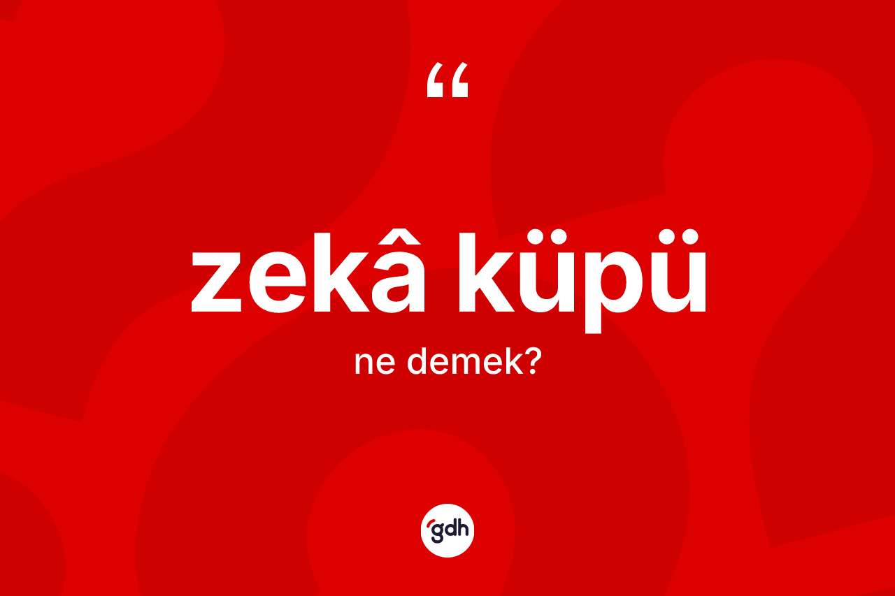 Zekâ küpü kelimesi ne anlama gelir?