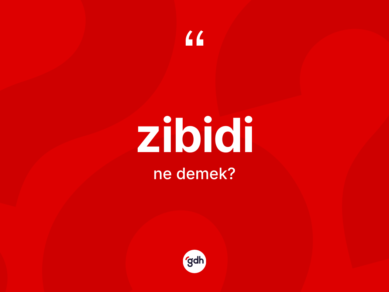 Zibidi kelimesi nedir? Zibidinin TDK'ya göre anlamı nedir?