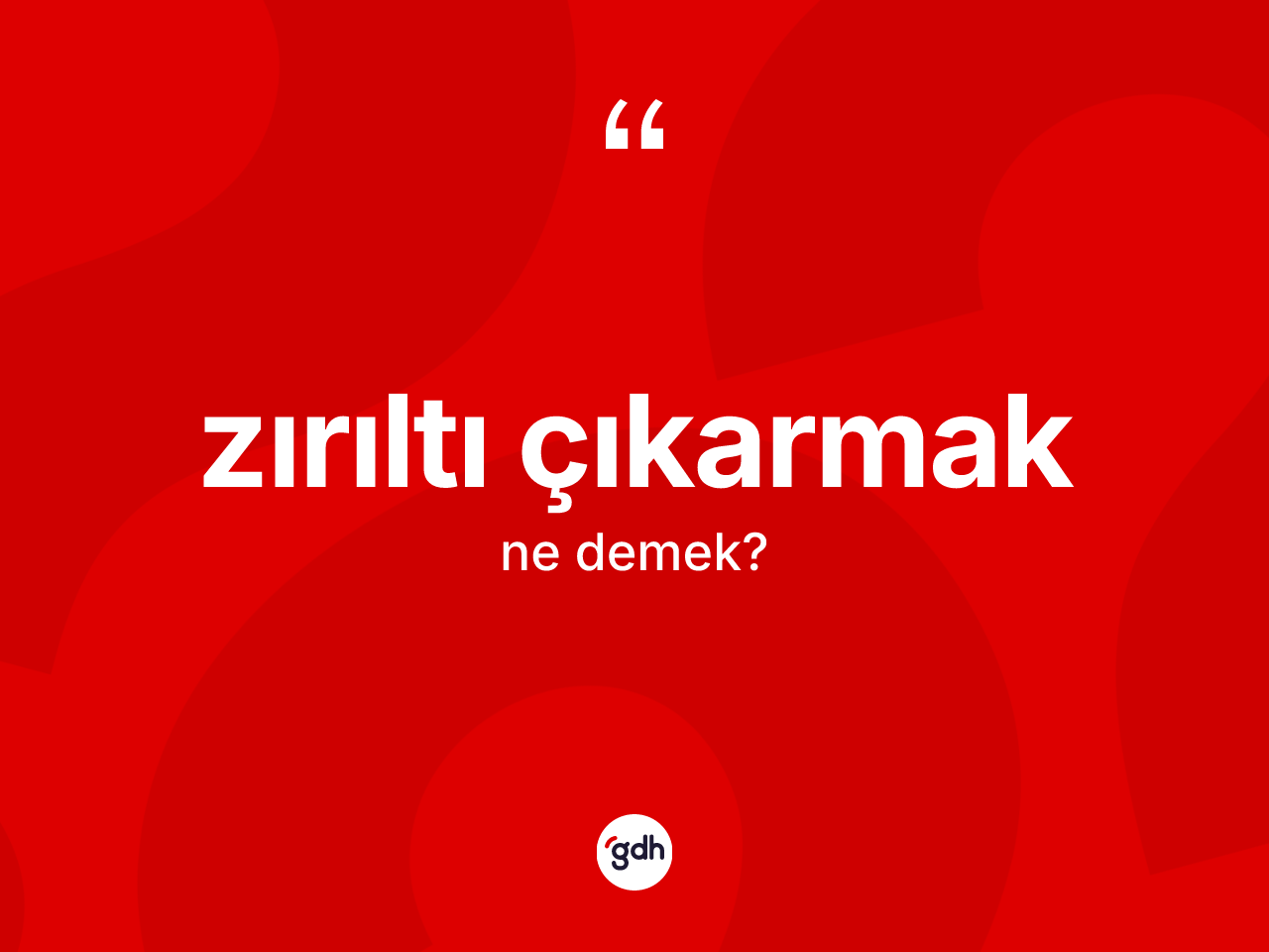 Zırıltı çıkarmak ifadesi ne demektir? Zırıltı çıkarmak ifadesinin kaç farklı anlamı var?
