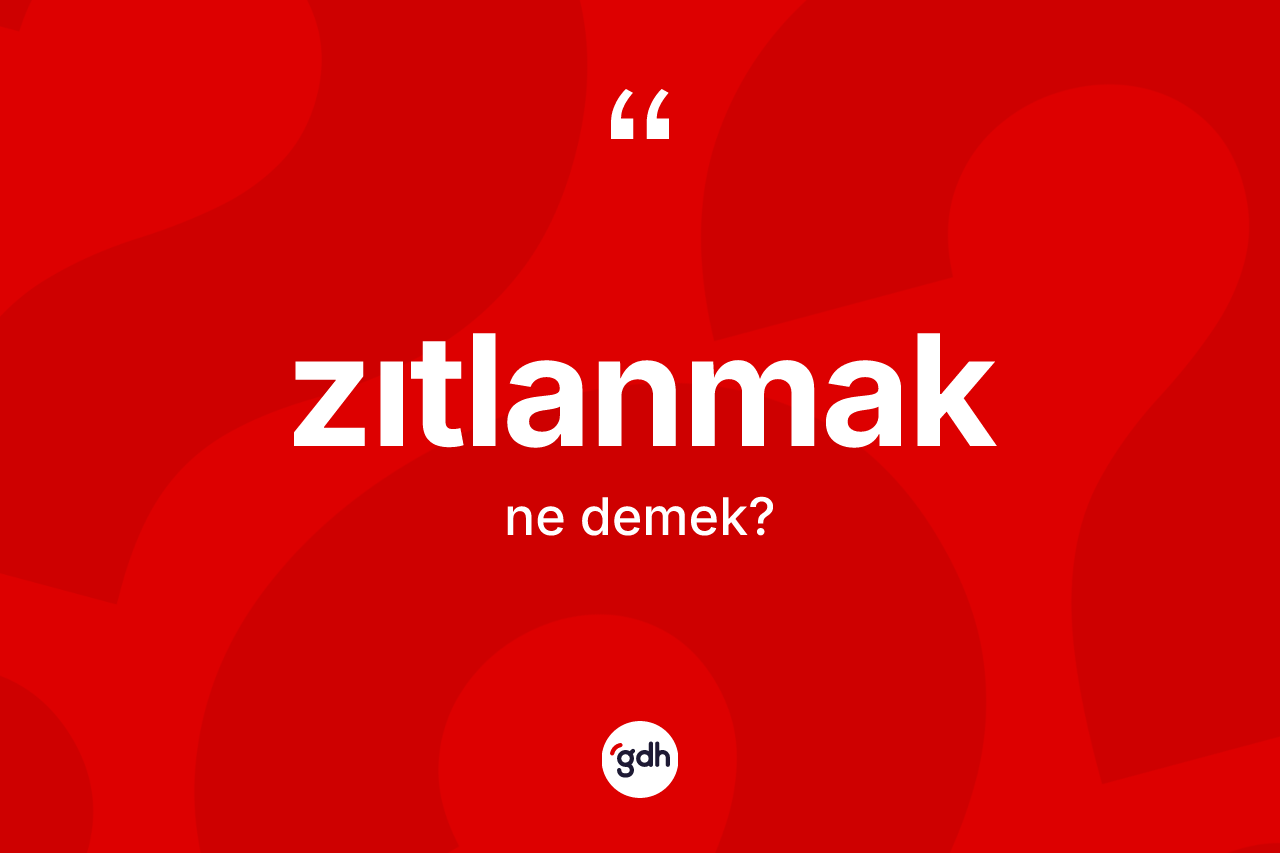 Zıtlanmak kelimesinin sözlükteki tanımı nedir? Zıtlanmağın TDK'ya göre anlamı nedir?