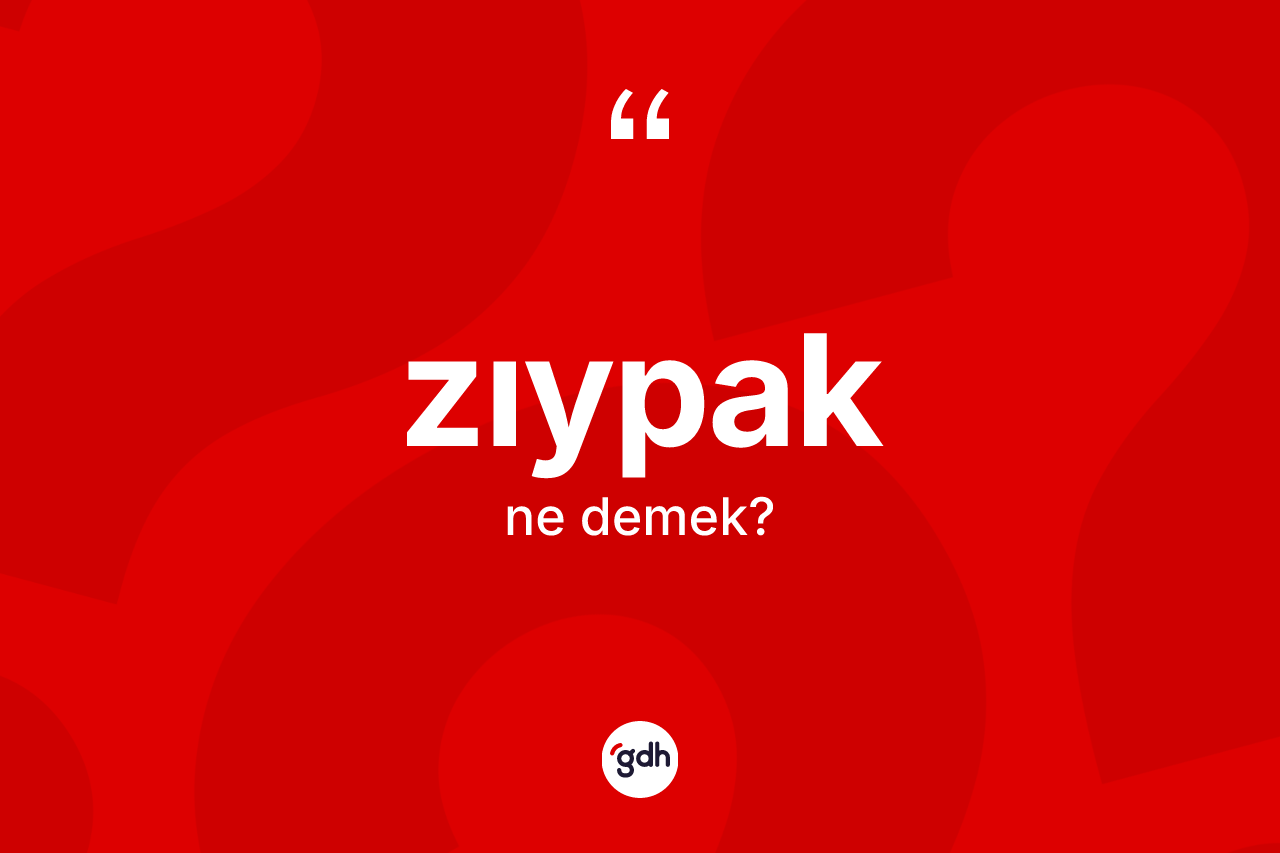 Zıypak kelimesinin anlamı nedir?