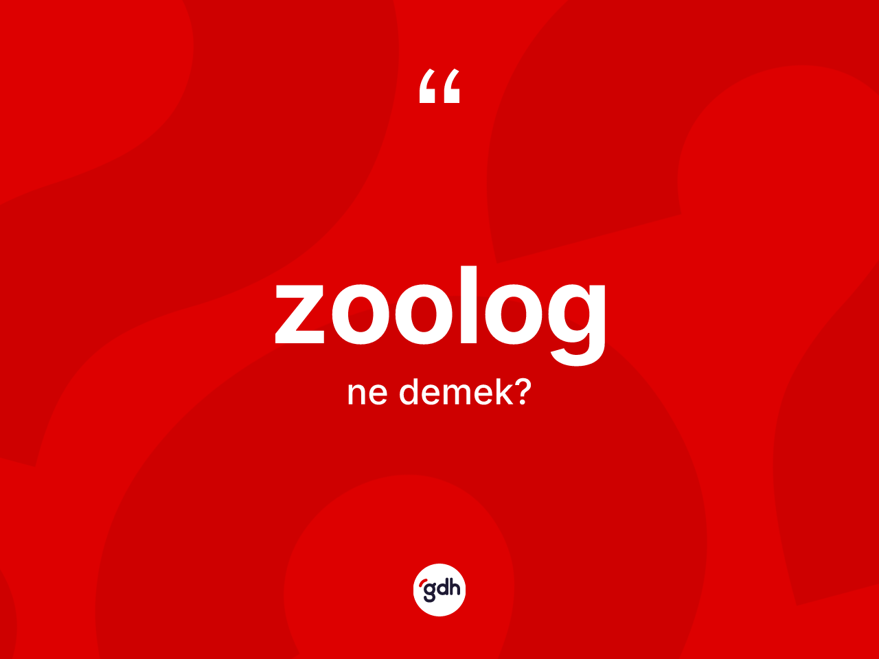 Zoolog kelimesi nedir? Zoolog kelimesinin TDK'ya göre açıklaması nedir?
