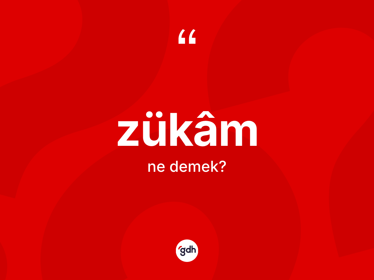 Zükâm nedir? Zükâm kelimesinin kaç farklı anlamı var?