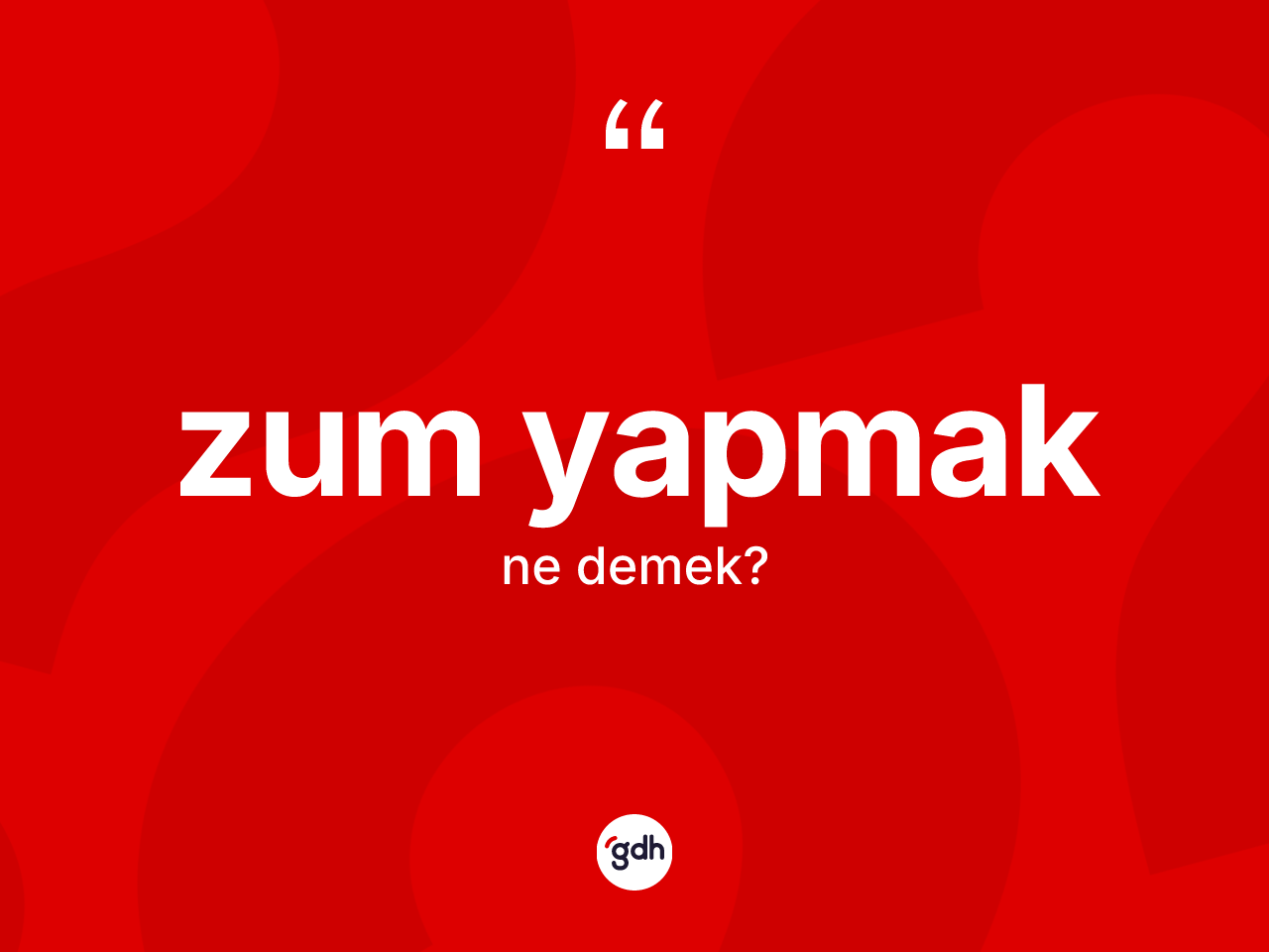 Zum yapmak ifadesi ne demek? Zum yapmak ifadesi nerede kullanılır?