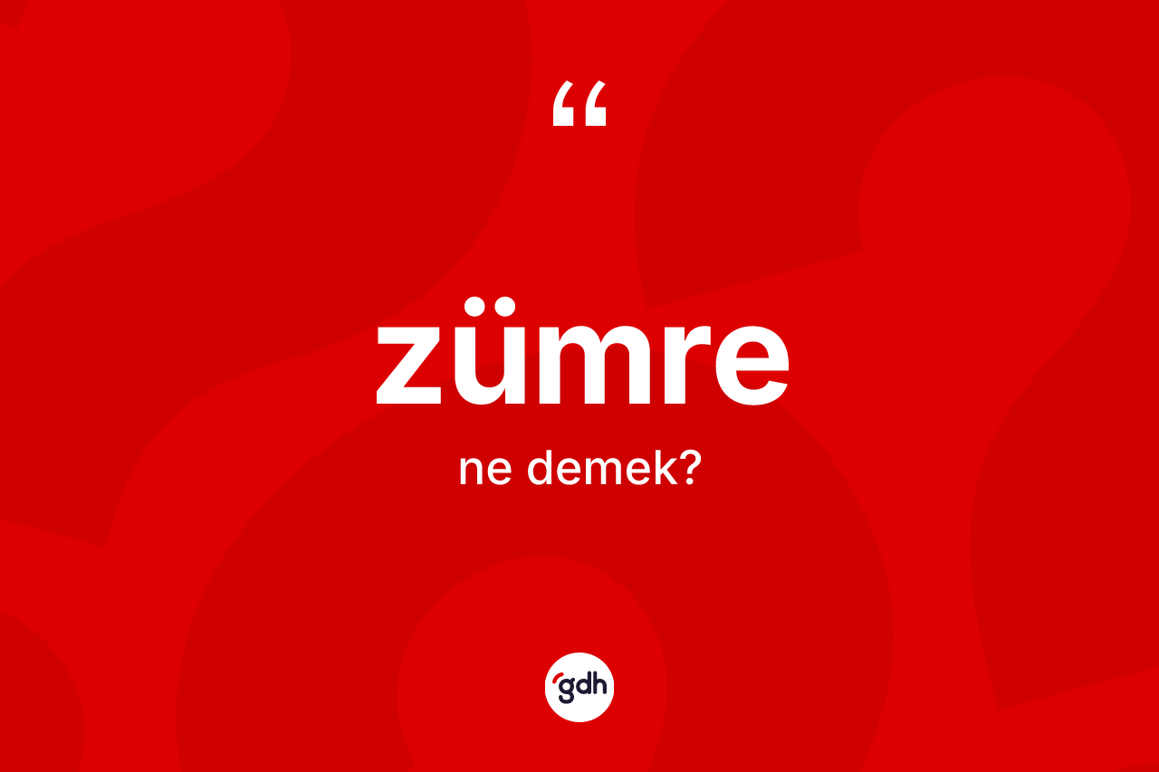 Zümre kelimesi nedir? Zümrenin TDK'ya göre anlamı nedir?