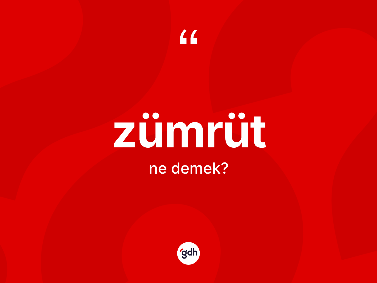Zümrüt ne demek? Zümrüt kelimesinin özellikleri nelerdir?