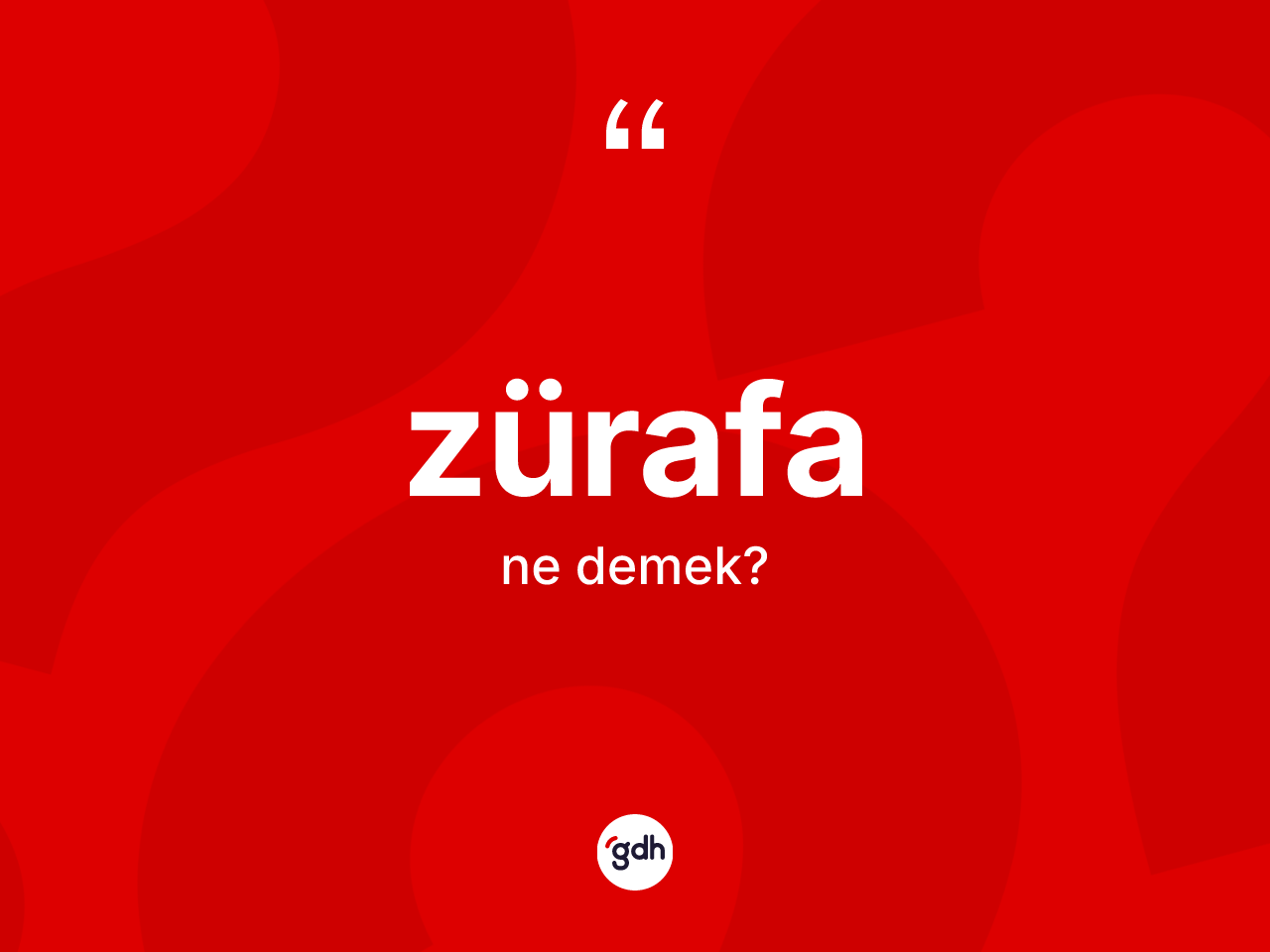 Zürafa kelimesi ne demek? Zürafanın TDK'ya göre anlamı nedir?