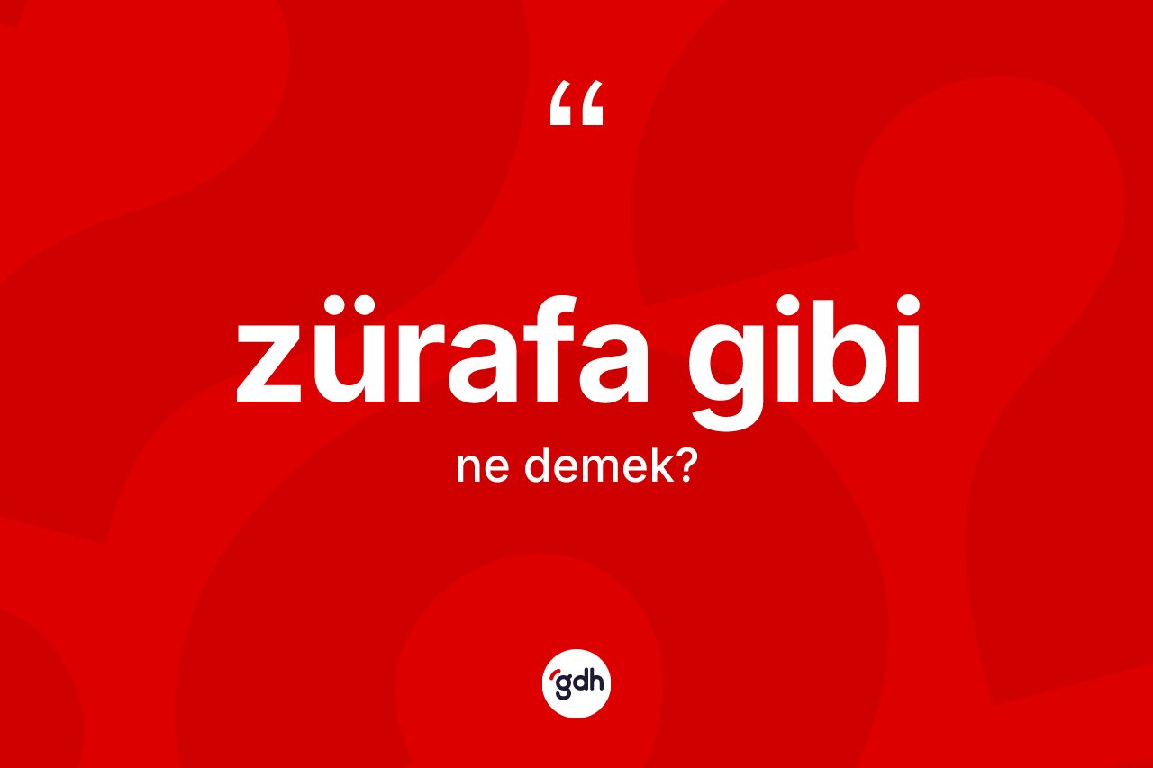 Zürafa gibi ne demektir?
