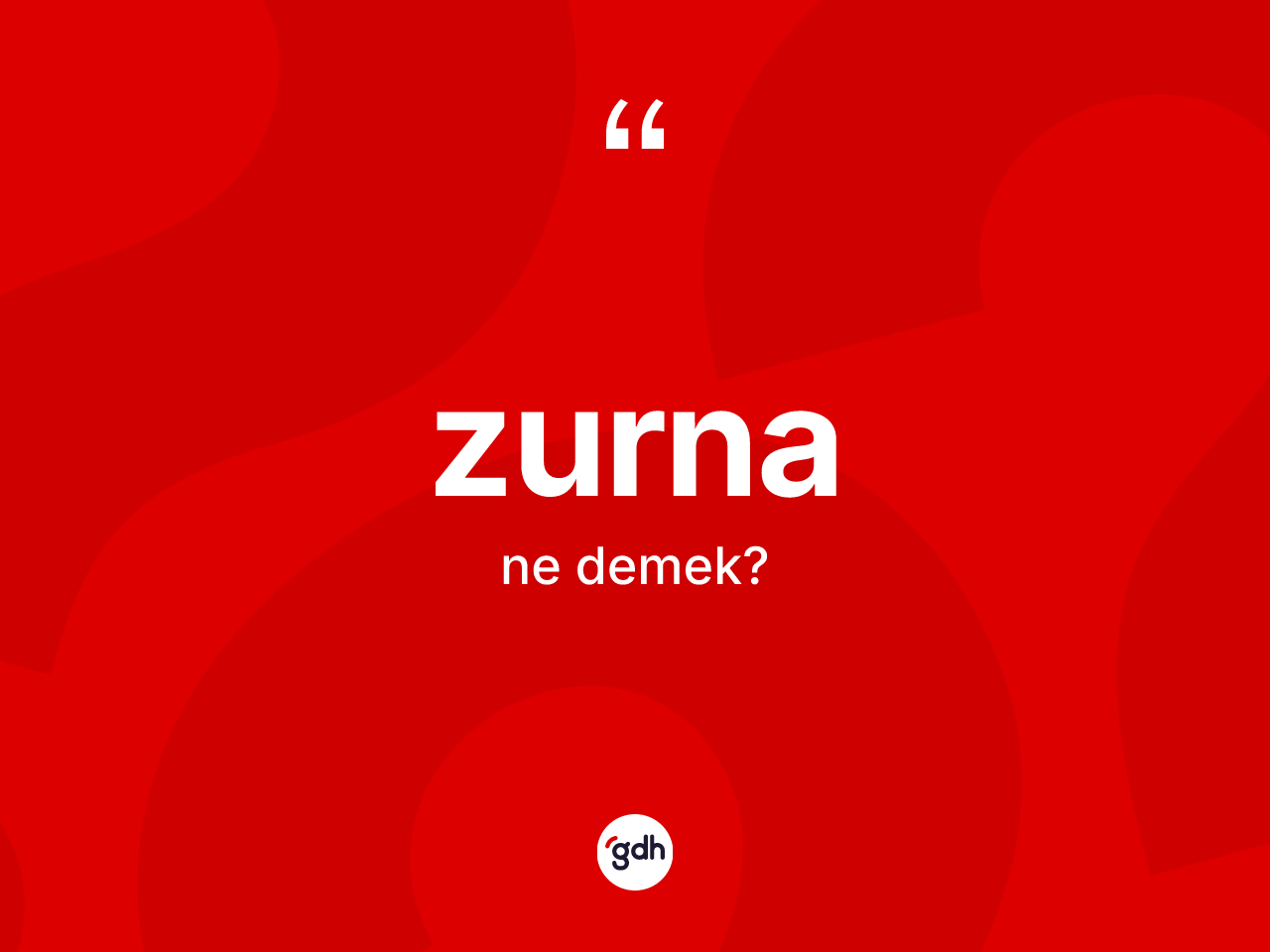 Zurna ne demek? Zurnanın TDK'ya göre anlamı nedir?