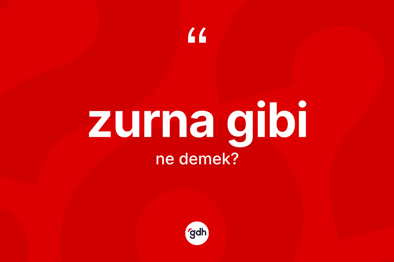 Zurna gibi sözü nedir? Zurna gibi ifadesinin TDK'ya göre açıklaması nedir?